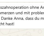 Erfahrungsbericht Vorbereitung auf Zahnarzt Operation und Schmerzfrei: Mit Hypnose gegen Schmerzen und Angst. Anna Gustin Praxis für Hypnose und Mentalcoaching in Chur, Scuol im Engadin und online.