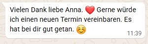 Hypnose Erfahrungsbericht gegen Stress und innere Unruhe mit Anna Gustin in Chur, Engadin oder Online